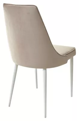Стул NEPAL-P ЛАТТЕ #25, велюр/ белый каркас М-City