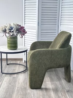 Кресло CUBE OTE SEA-360 Зеленый, ткань/каркас металл в тканевой обивке OTE SEA 360 ®DISAUR