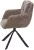 Стул ФЕДЕРИКО ДАНС 180 град. поворотный, NORDIC 35 Серо-коричневый / Черный каркас, M-City