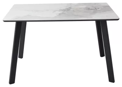 Стол ТИК ТАК 120 цвет PANDORA LIGHT Пандора, керамика / Черный каркас