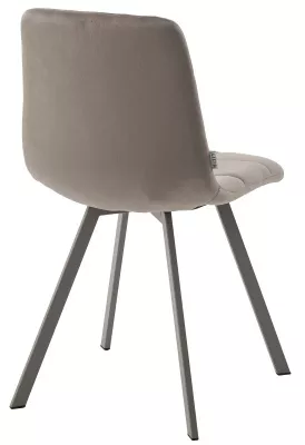 Стул CHILLI SQUARE G062-13 кварцевый, велюр/ латте каркас М-City