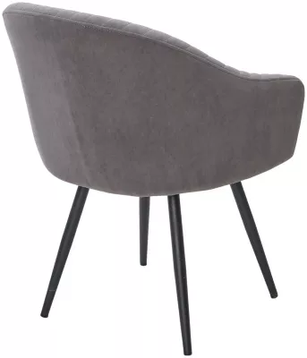Стул AVIOR, 360 град. поворот. B28 Темно-серый, велюр / черный каркас, М-City
