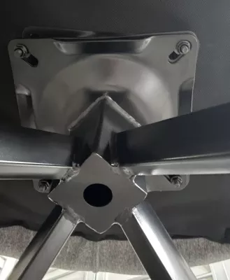 Стул MON 360 град. поворот. Серый Family-022, ткань / черный каркас / Товарный знак DISAUR