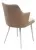 Стул HERMAN БЕЖЕВЫЙ #5, велюр / белый каркас М-City