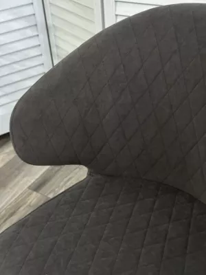 Стул ХИЛТОН, цвет B28 Темно-серый, велюр / черный каркас М-City