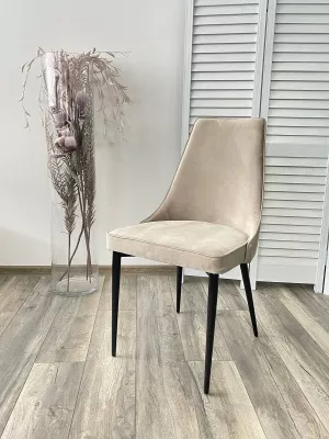 Стул NEPAL-P ЛАТТЕ #25, велюр/ черный каркас М-City