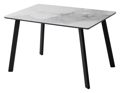 Стол ТИК ТАК 120 цвет PANDORA LIGHT Пандора, керамика / Черный каркас