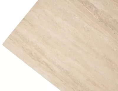Стол КОСТА (COSTA) 180 ТРАВЕРТИН (MATTE SPANISH TRAVERTINE) керамика/ Латте / Орех натур, ®DISAUR
