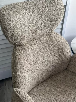 Стул VARDY 360 град.поворот. бежевый букле XD841-06 / Серый, ®DISAUR