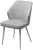 Стул SEATTLE-V СВЕТЛО-СЕРЫЙ BM-4, велюр / белый каркас М-City