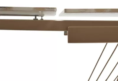 Стол ACERRA NEW 160 GLOSS GRAND JADE SOLID CERAMIC/ каркас цвета шампань, ®DISAUR