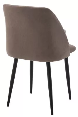 Стул ПЬЕР цвет Marseille-16 Капучино, велюр / Черный каркас