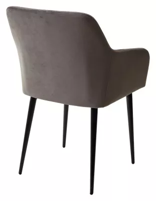 Стул BRANDY-X ГРАФИТ #14, велюр / черный каркас М-City