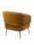 Кресло MUSSELS BLUVEL-68 желтый, велюр / золотой каркас М-City
