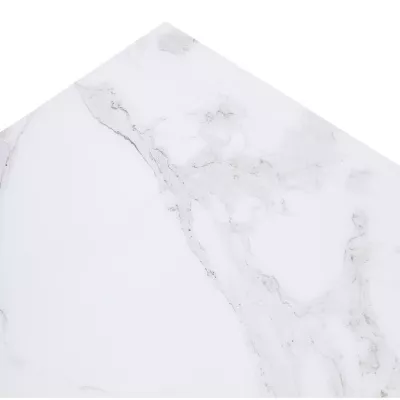 Стол МОЦАРТ 200 Белый мрамор, стекло / Белый М-City