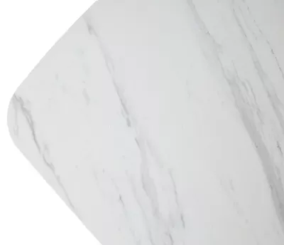 Стол КАЛВИН (CALVIN) 180 цвет КАРРАРА (SEMI-POLISHED SNOW CARRARA SOLID CERAMIC / СЕРЫЙ ДУБ, ®DISAUR