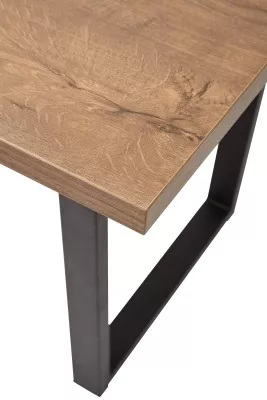 Стол ЛОФТ 160 Дуб Канзас/ Черный М-City