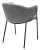 Стул ДИЛЛ, цвет RAIN 17 серый, велюр / черный каркас М-City