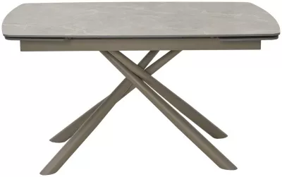 Стол RIVOLI 140 MATT LATTE STONE SOLID CERAMIC / TAUPE, ®DISAUR