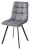 Стул CHILLI SQUARE BLUVEL-14 серый, велюр / черный каркас М-City Стул CHILLI SQUARE BLUVEL-14 серый, велюр / черный каркас М-City