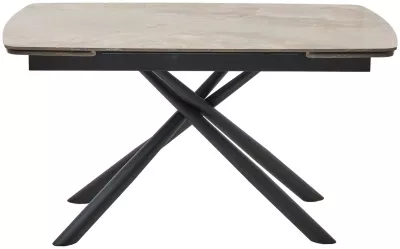 Стол RIVOLI 140 GLOSS AMBER JADE SOLID CERAMIC / BLACK, ®DISAUR