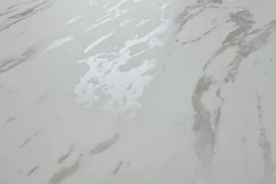 Стол RIETI 200 KL-99 Белый мрамор матовый, итальянская керамика / черный каркас, ®DISAUR