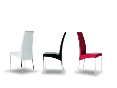 Стул AIDA 04.01 (G093 хром/ TR501 беж., экокожа)