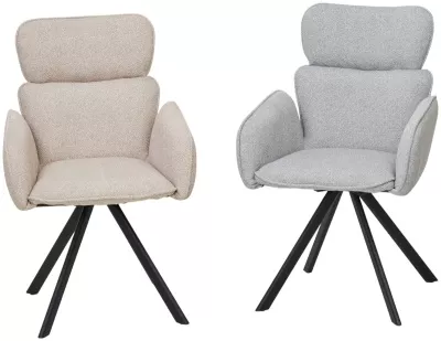 Стул LONG 360 град. поворот. NS10 Серый, букле / черный каркас, М-City