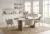 Стол КАЛВИН (CALVIN) 180 цвет КАРРАРА (SEMI-POLISHED SNOW CARRARA SOLID CERAMIC / СЕРЫЙ ДУБ, ®DISAUR