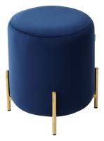 Пуф для гостиной RICE BLUVEL-86 NAVY BLUE / GOLD М-City