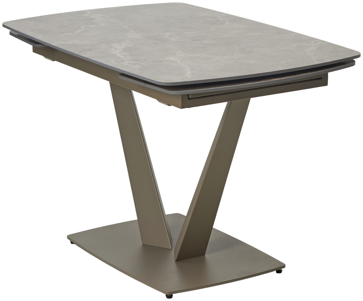 Стол ALATRI 120 MATT LATTE STONE SOLID CERAMIC / TAUPE, ®DISAUR
