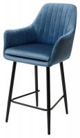 Полубарный стул Роден Blitz 19 Пепельно-синий, велюр (H=65cm), M-City