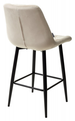 Полубарный стул YAM G062-03 светлый беж, велюр (H=65cm) М-City