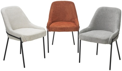 Стул GAVI Garna-018 серый, ткань / черный каркас, ®DISAUR