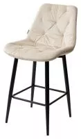 Полубарный стул YAM G062-03 светлый беж, велюр (H=65cm) М-City